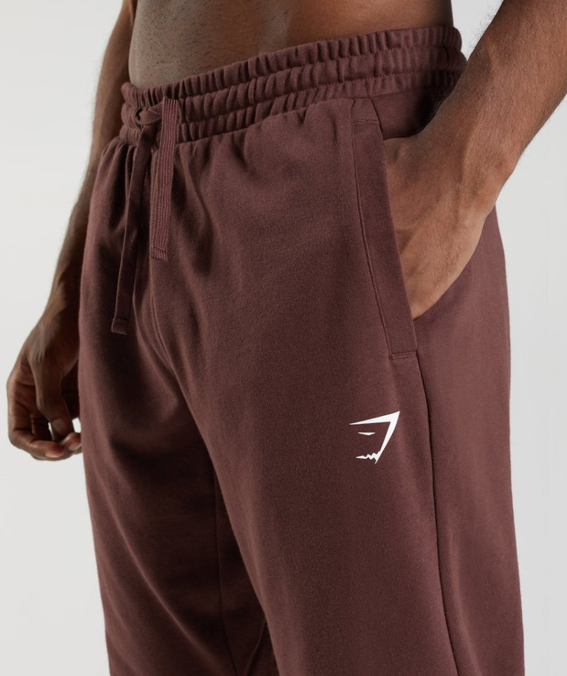 Men's Gymshark Essential Oversized Jogger Brown | CA 8DN075